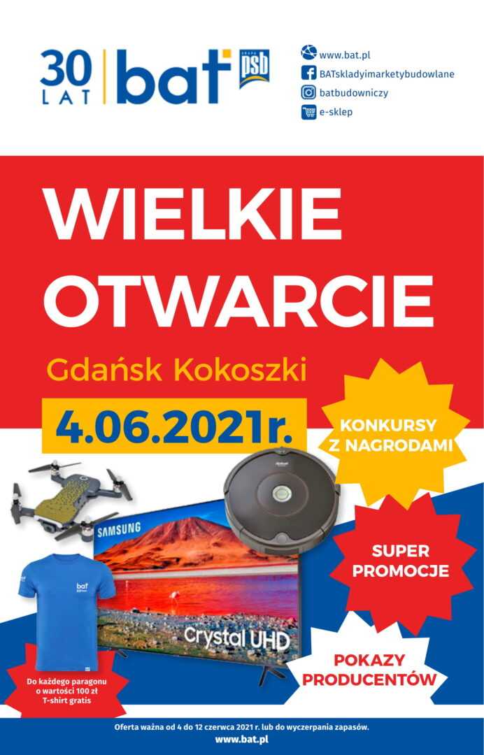 Wielkie otwarcie BAT Gdańsk Gazetka promocyjna 1